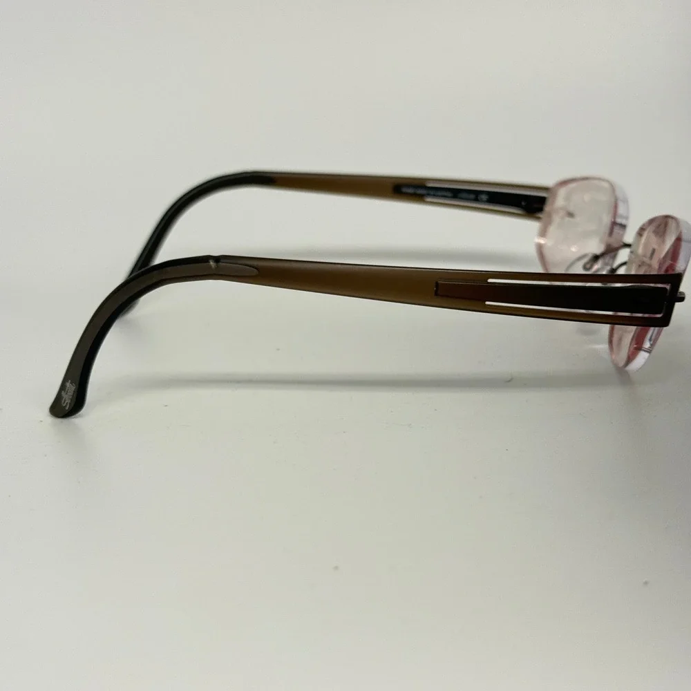 Silhouette 5231 40 6054 Rimless Eyeglasses Brown‎ Made in Austria 17 140 Eyewear